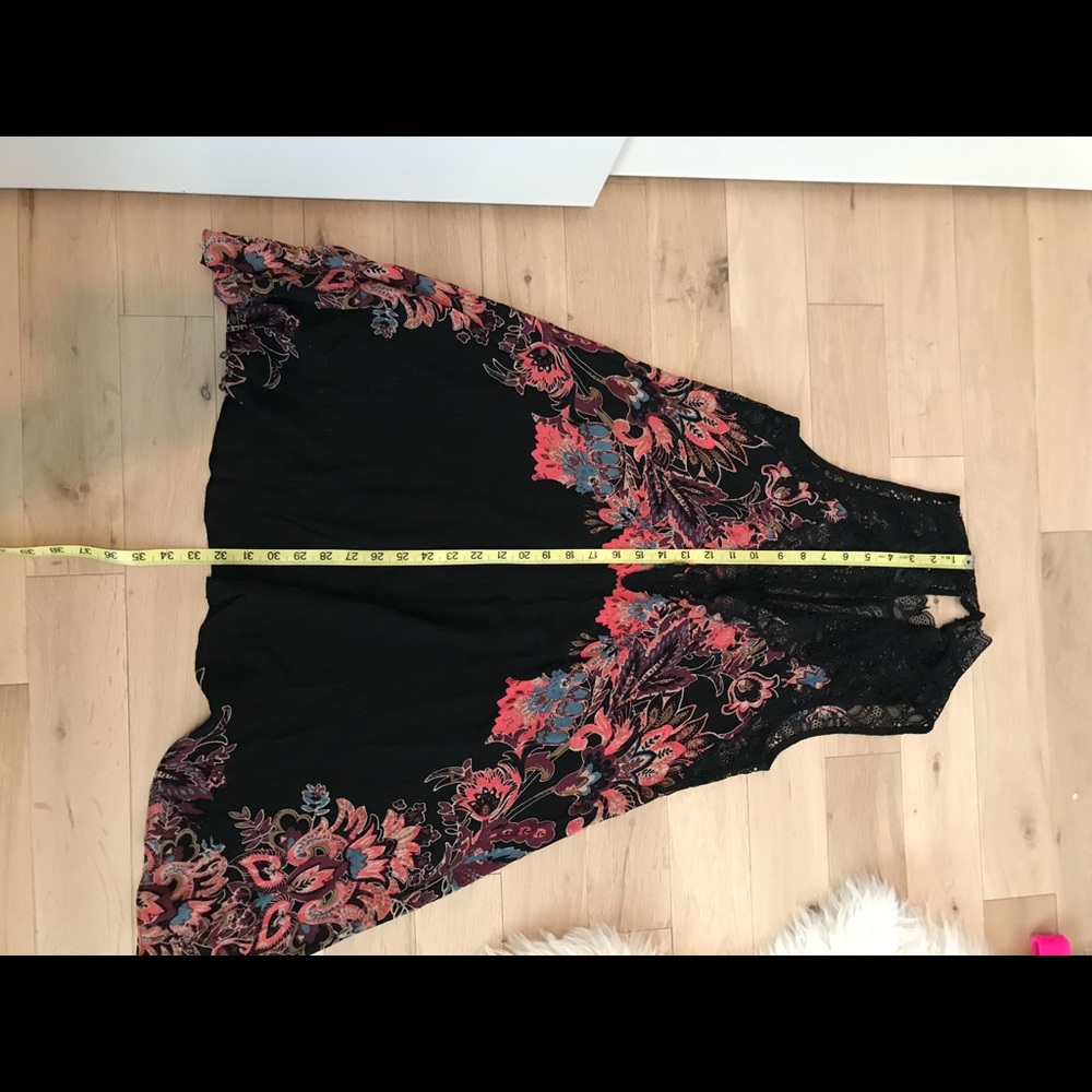 Women’s black free people Marsha printed slip - Picture 4 of 6